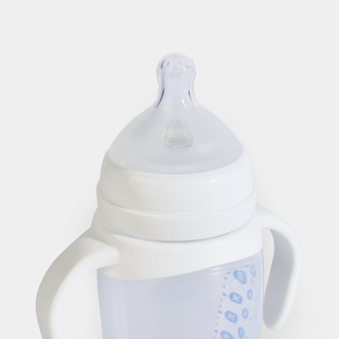 J1016 White Wide-Neck Baby Bottle - 300 ml / 10 oz