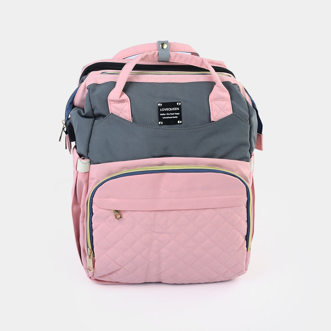 2-in-1 Foldable Diaper Backpack with Expandable Bassinet