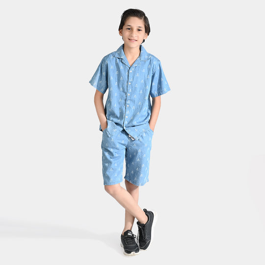 Boys Denim Suit Yart-Blue