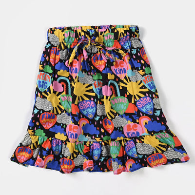 Girls Viscose Short Skirt Sunshine-Multi