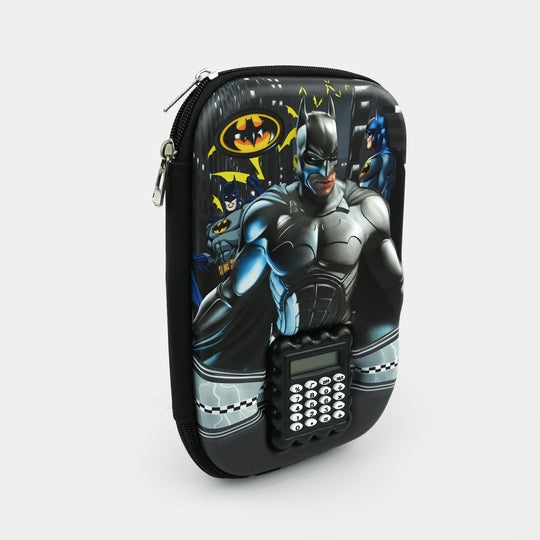 Stationery Pencil Pouch with Built-in Calculator