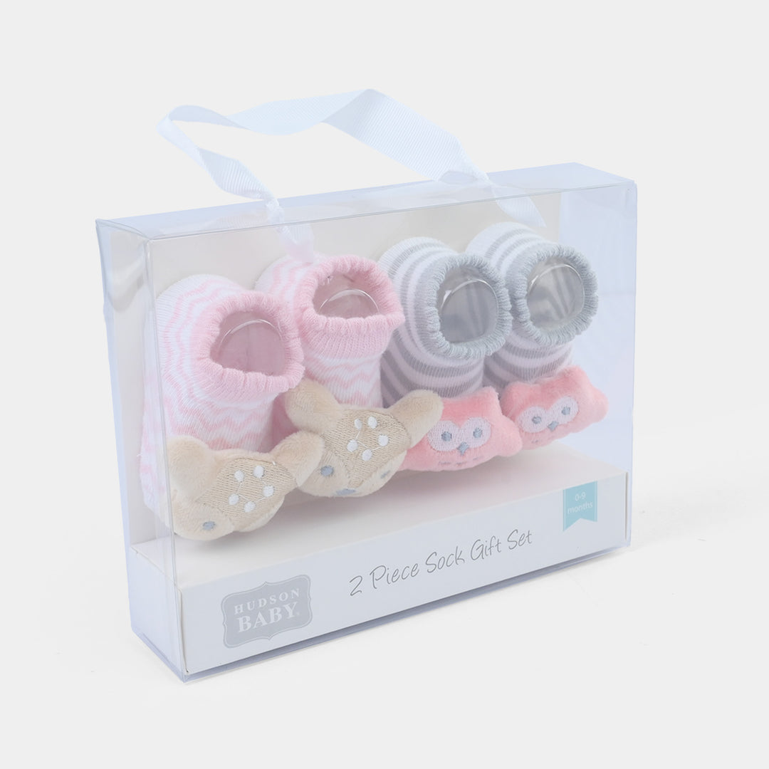 Baby Socks Gift Set 2 Pair | 0-9M