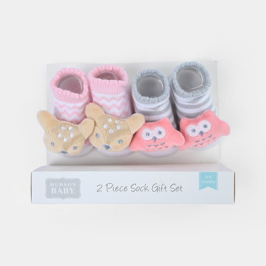 Baby Socks Gift Set 2 Pair | 0-9M