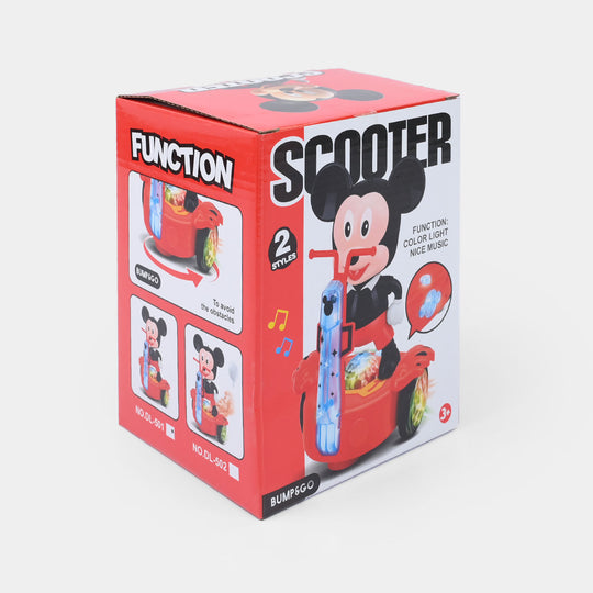 Electric Universal Character Electric Scooter Toy with Light & Sound