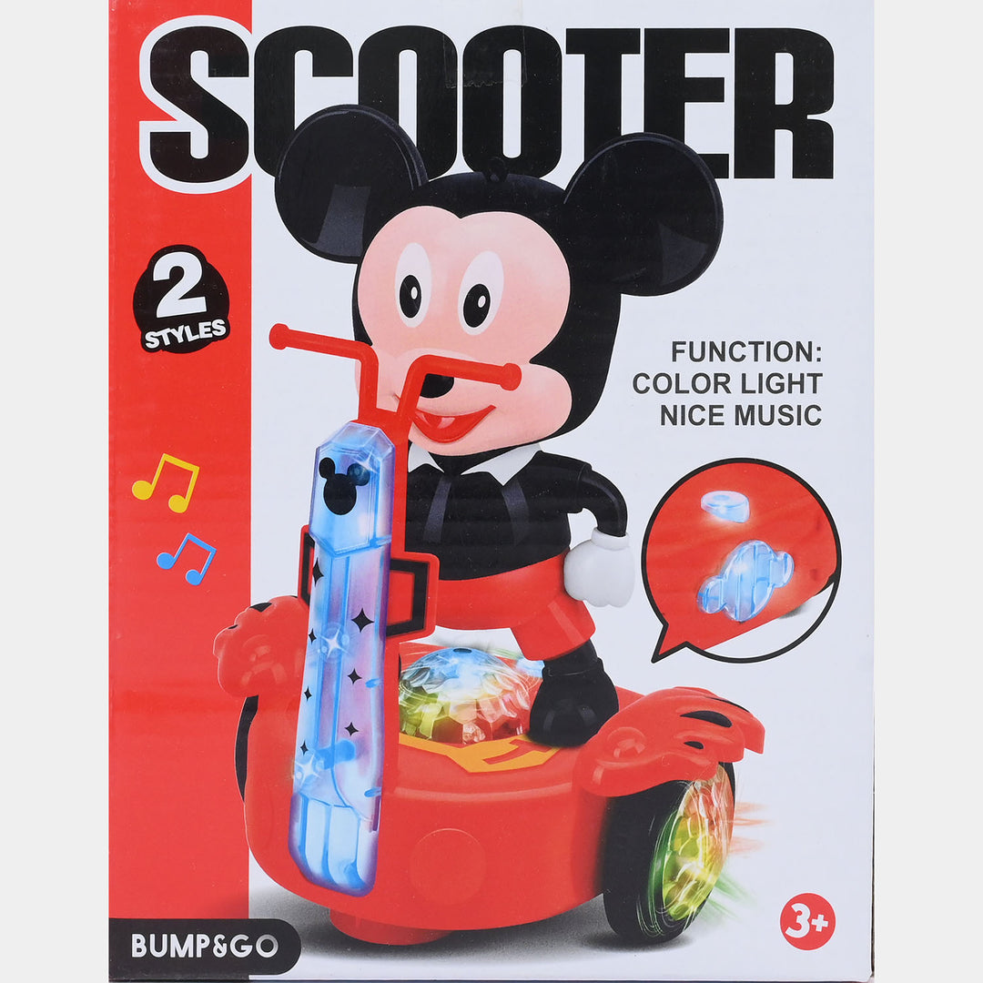 Electric Universal Character Electric Scooter Toy with Light & Sound