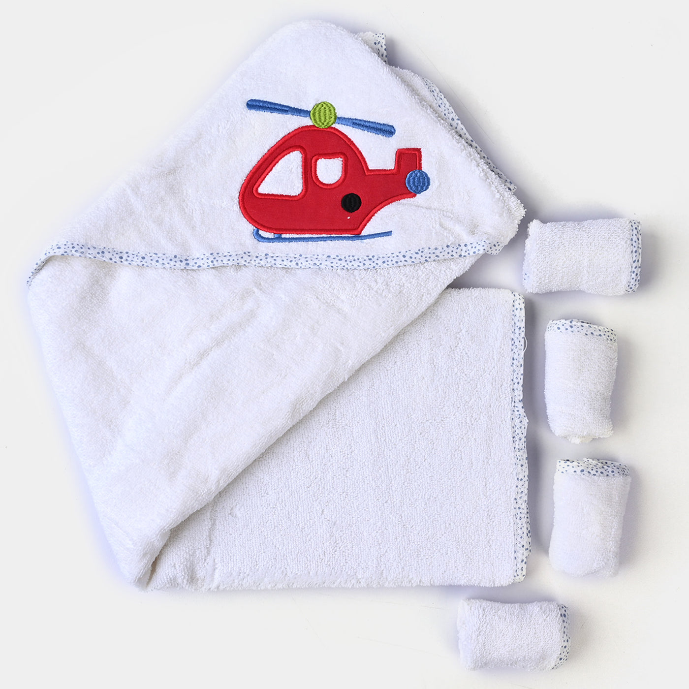 Baby Bath Towel + 4PCs Face Towel