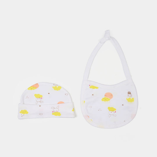 Infant Unisex Winter Suit 4Pcs Bunny-Yellow