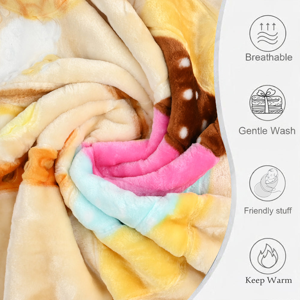Baby Mora Mink Zipper Plush Blanket