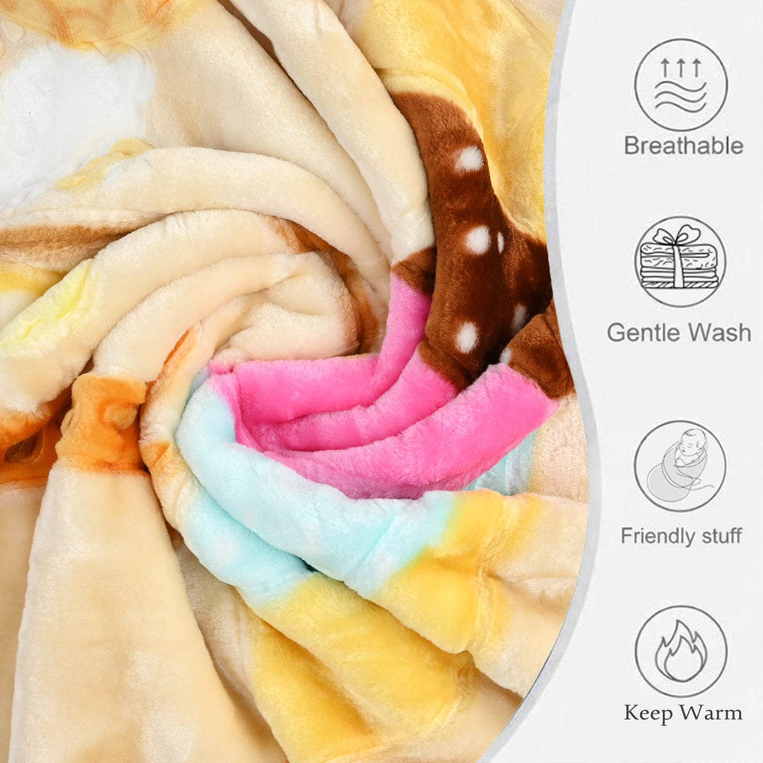Baby Mora Mink Zipper Plush Blanket
