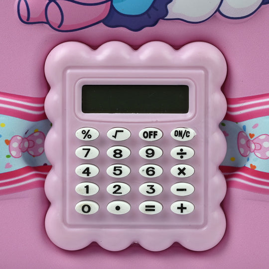 Stationery Pencil Pouch with Built-in Calculator