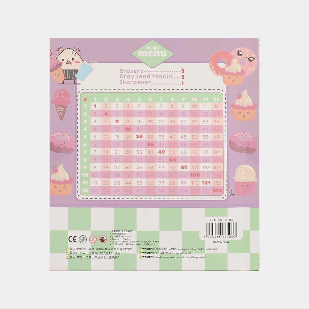 Stationery Eraser Set