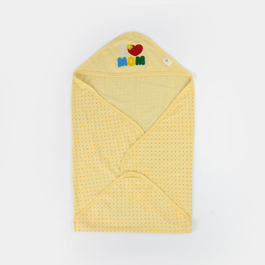 Baby Hooded Wrapping Sheet + 6Pcs Washcloths