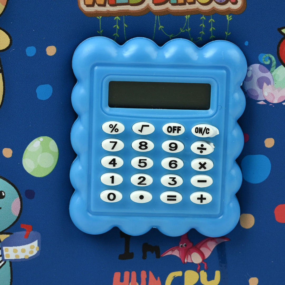 Stationery Pencil Pouch with Built-in Calculator