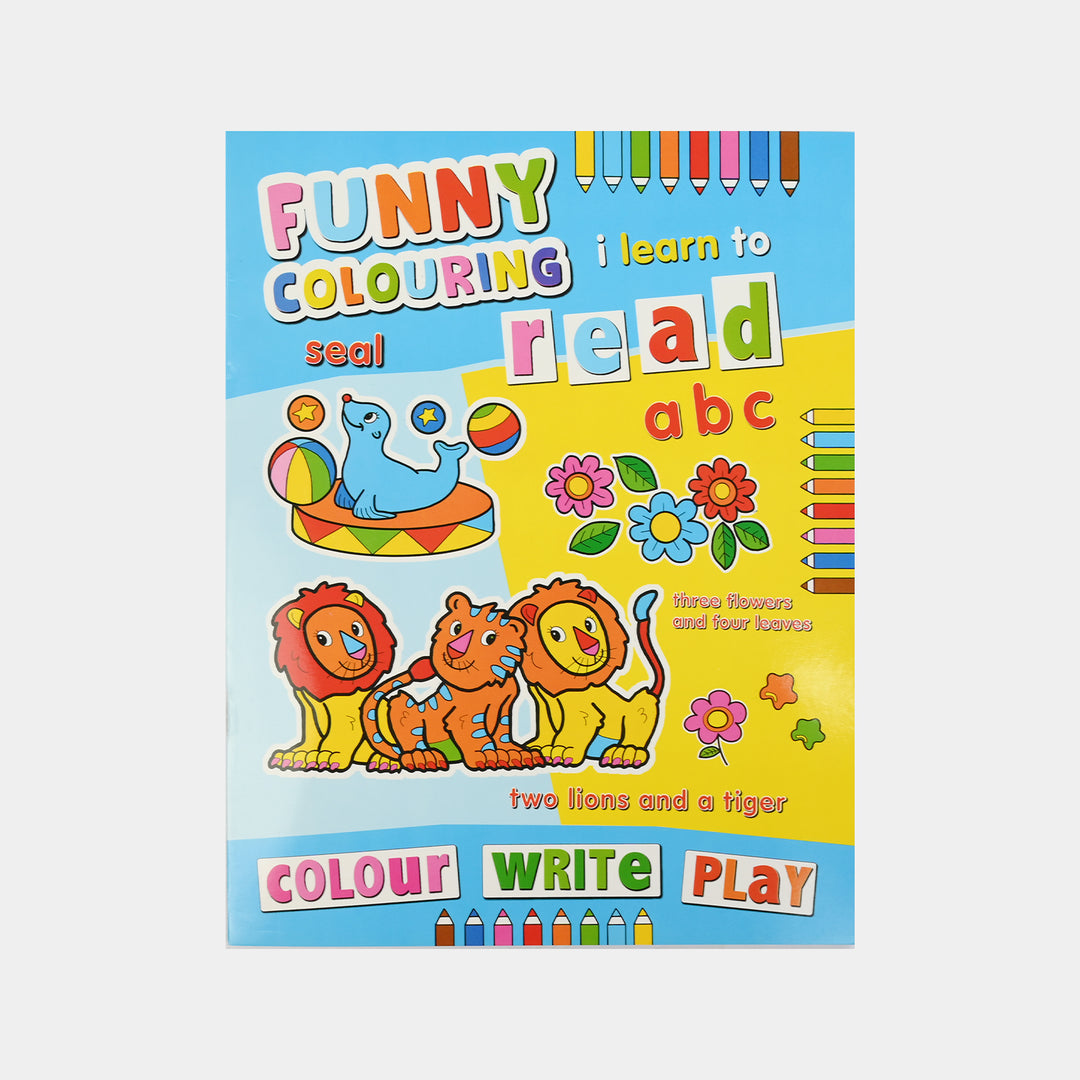 Kids Book Funny Coloring I Learn To Read