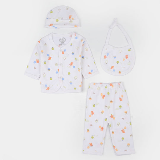 Infant Unisex Winter Suit 4Pcs Basket Ball-Orange