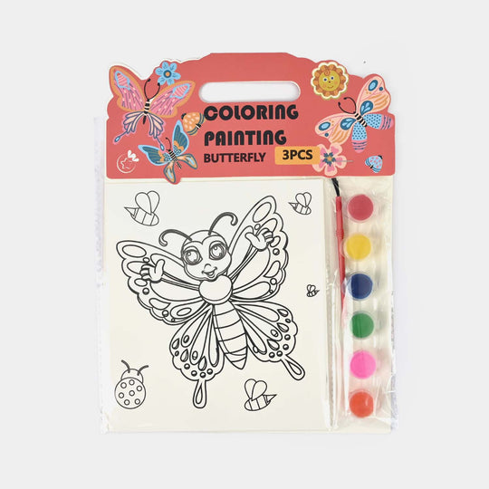 Butterfly Coloring & Painting Set – 3PCS for Kids
