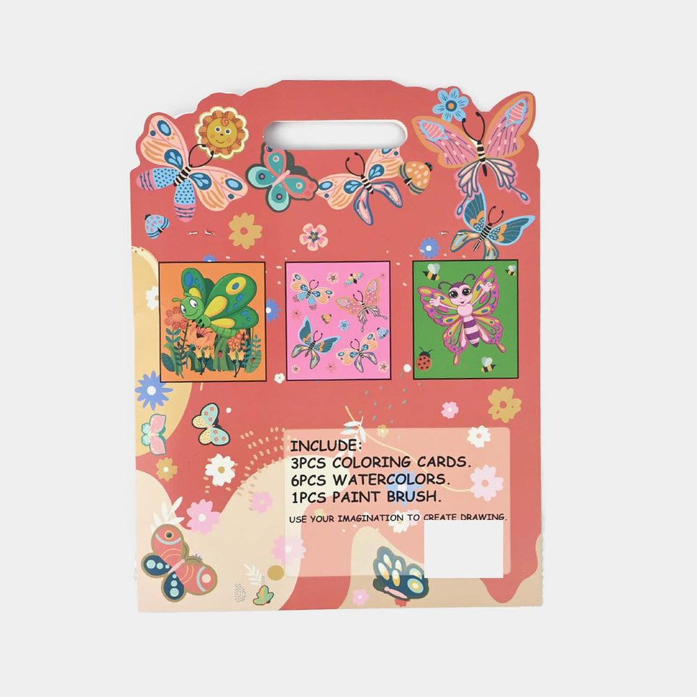 Butterfly Coloring & Painting Set – 3PCS for Kids