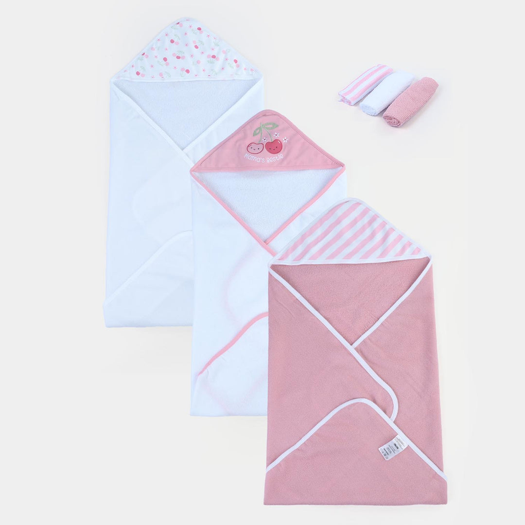 6Pcs Bath Towels & Washcloths Set