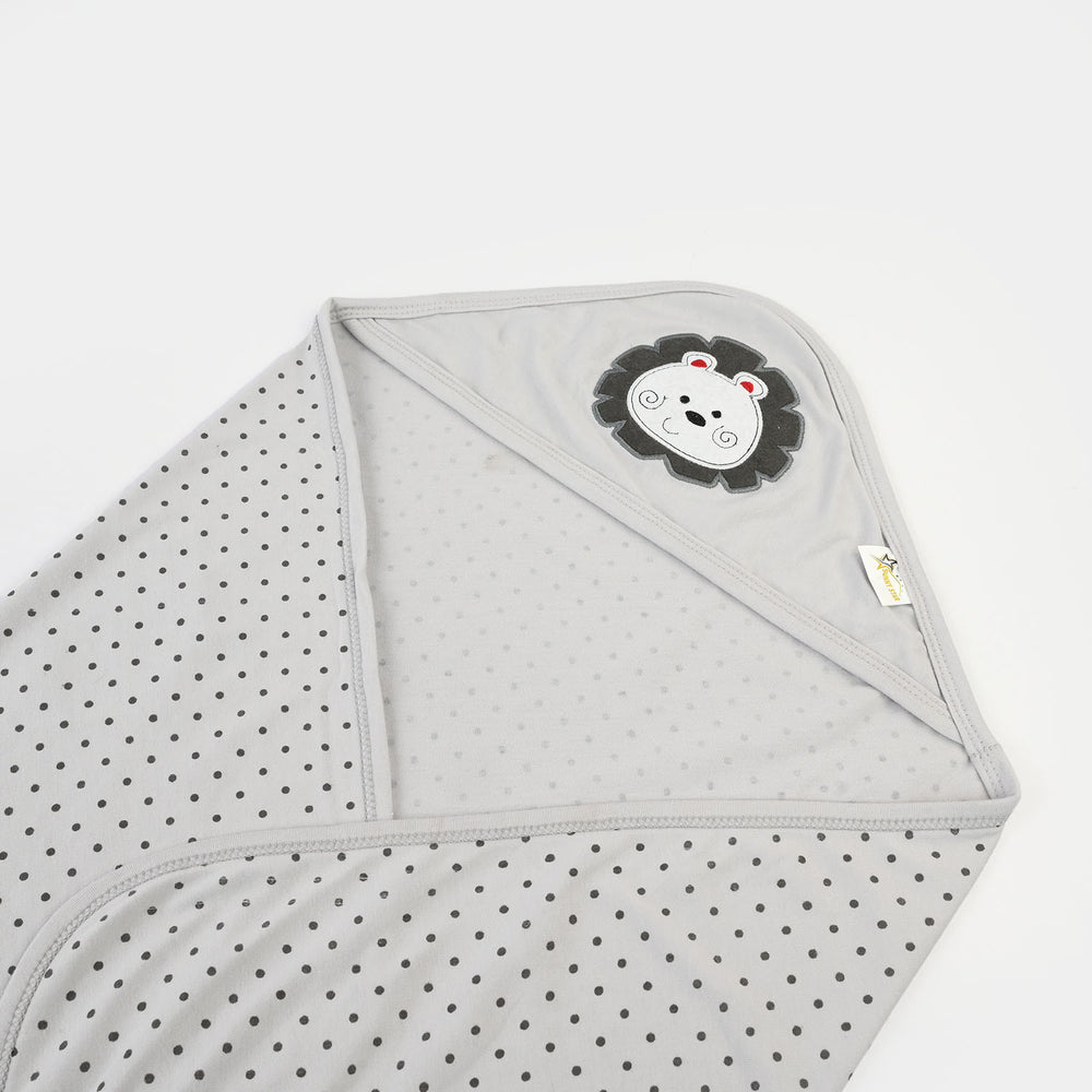 Baby Hooded Wrapping Sheet + 6Pcs Washcloths