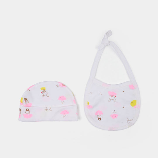 Infant Unisex Winter Suit 4Pcs Bunny-Pink