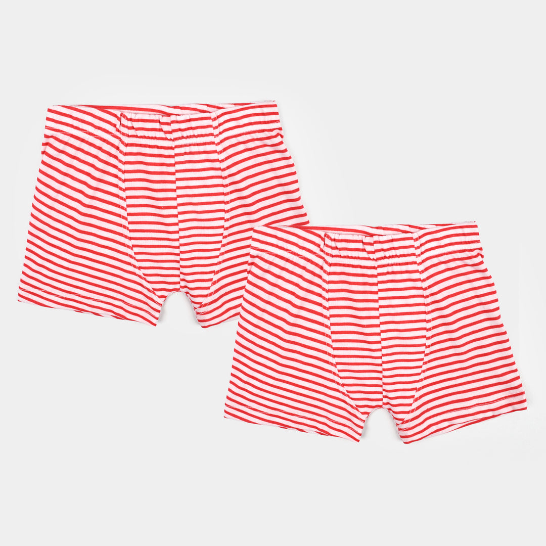 Boys Cotton Jersey  Boxer-Stripe-Red.White