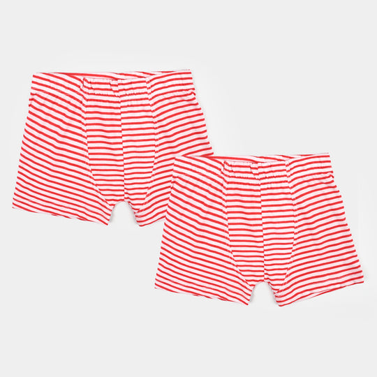 Boys Cotton Jersey  Boxer-Stripe-Red.White