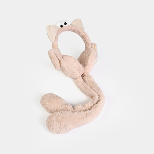 Interactive Moving Ear Plush Winter Earmuffs