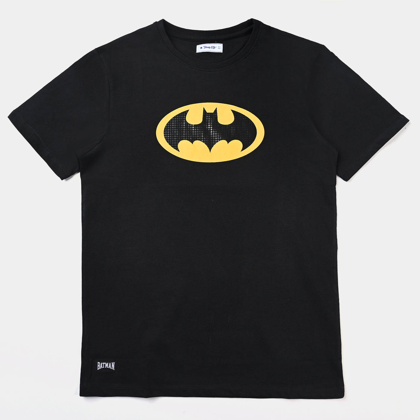 Teens Boys Cotton Jersey Tees H/S Character-BLACK
