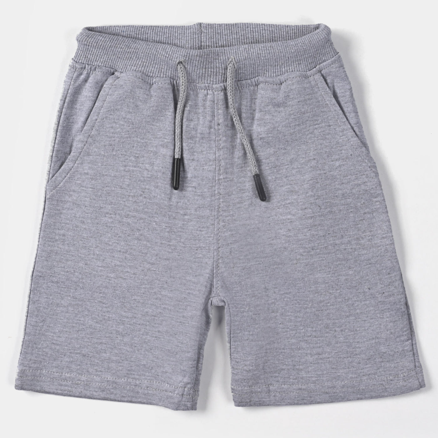 Boys Cotton Terry Jersey Short Basic-H.Grey