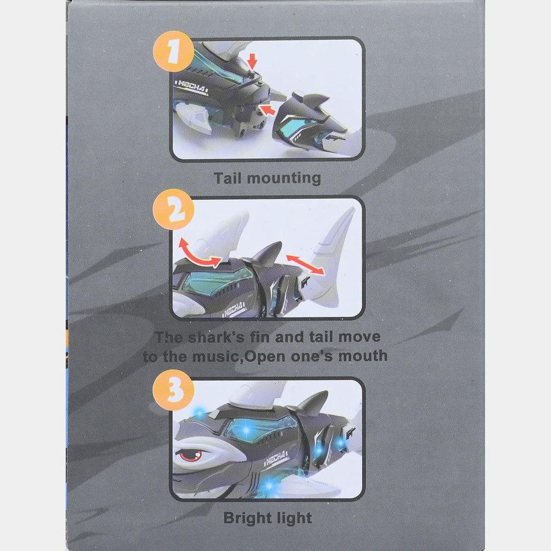 Electric Universal Mechanical Shark with Light & Sound