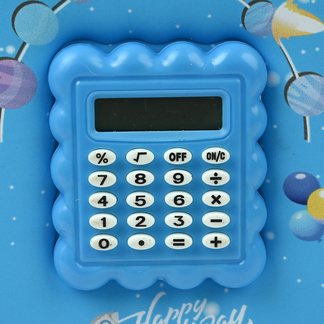 Stationery Pencil Pouch with Built-in Calculator