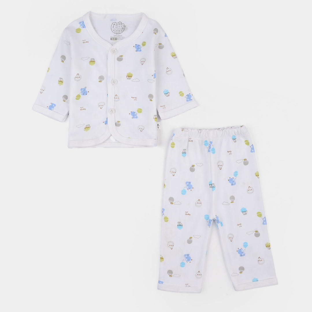 Infant Unisex Winter Suit 4Pcs Basket Ball-Blue