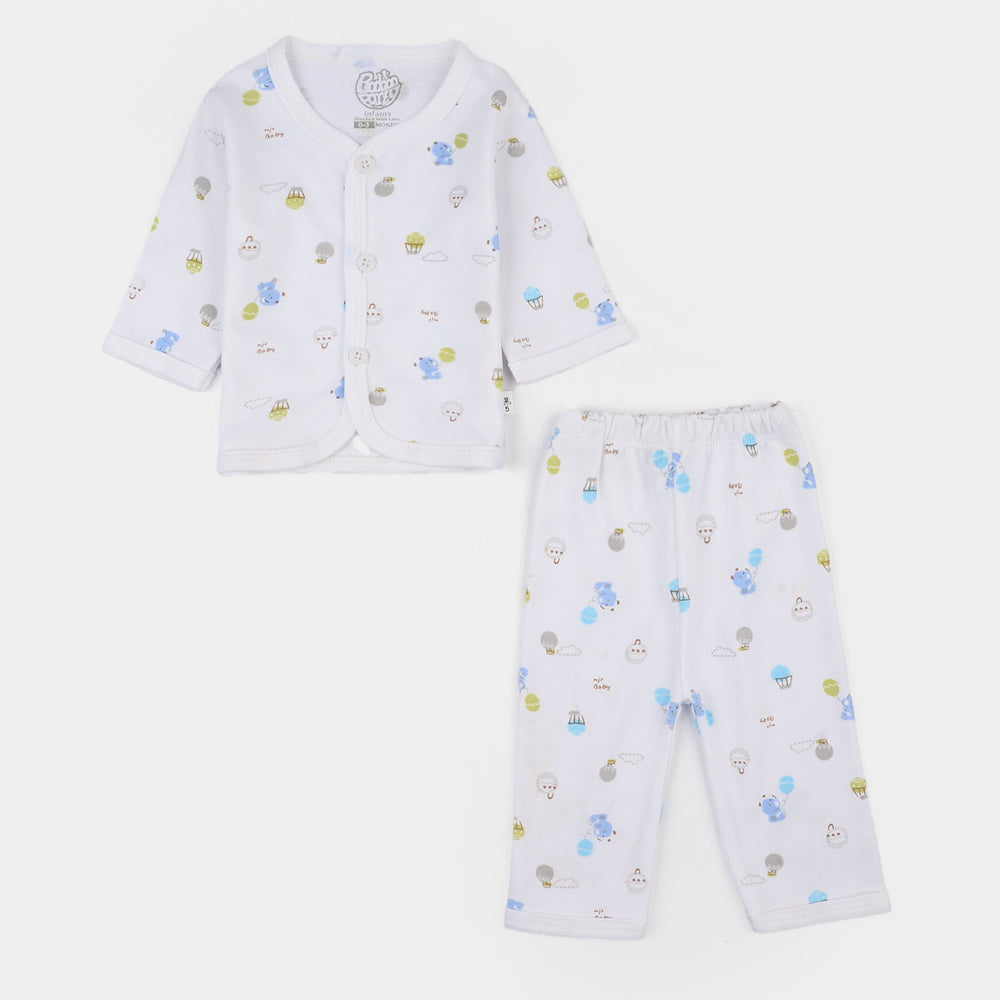 Infant Unisex Winter Suit 4Pcs Basket Ball-Blue