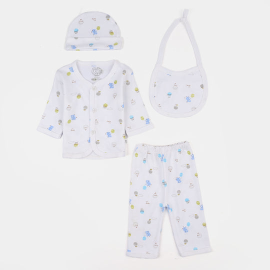 Infant Unisex Winter Suit 4Pcs Basket Ball-Blue