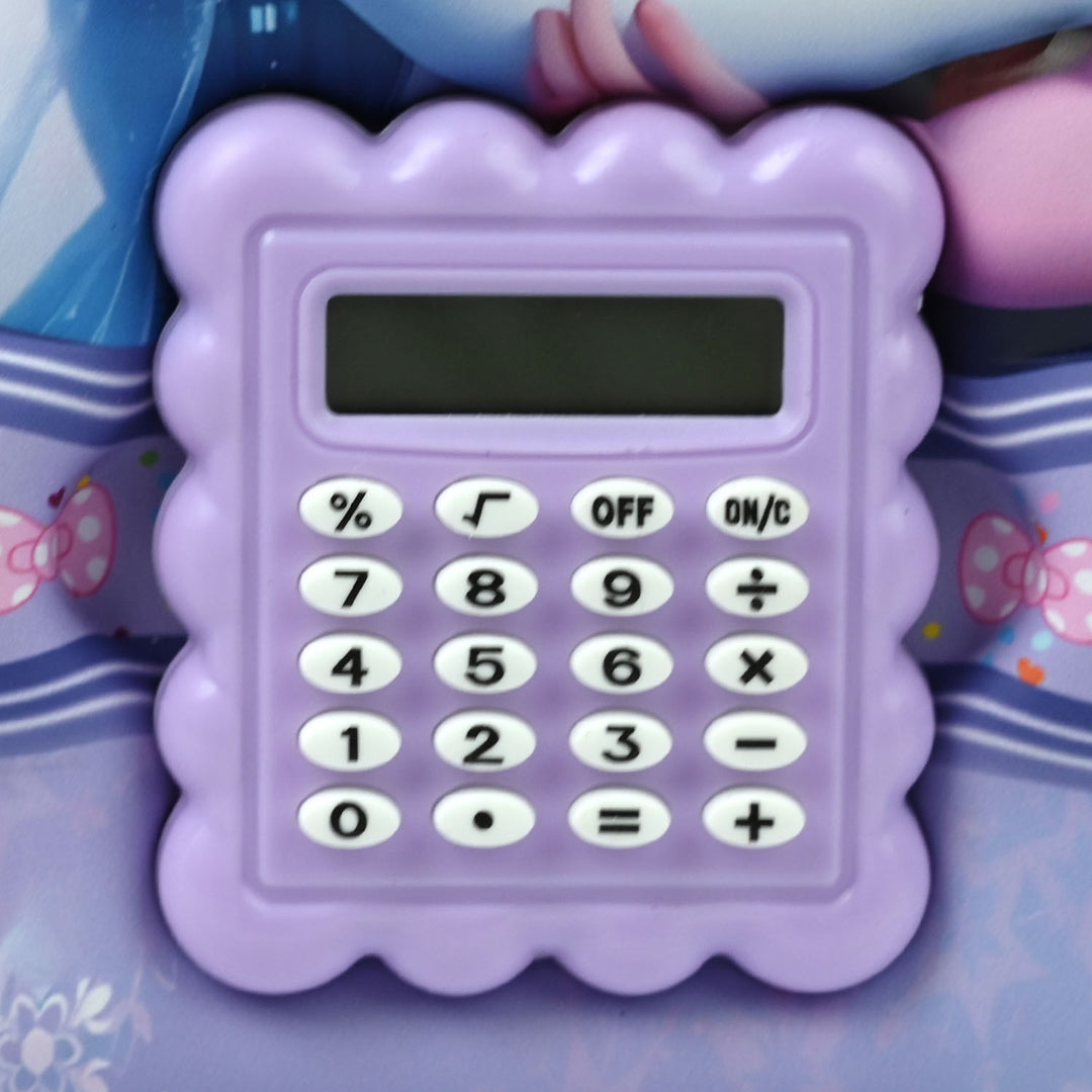 Stationery Pencil Pouch with Built-in Calculator
