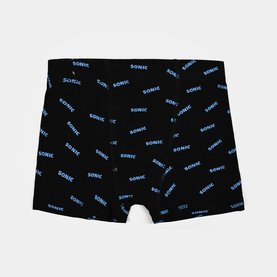 Boys Cotton Jersey  Boxer-Stripe & Character AOP-Black.Maroon