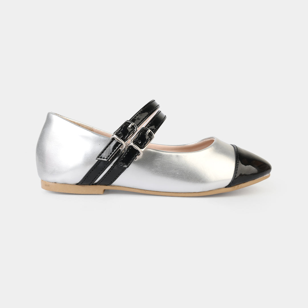 Girls Pumps ZP-161-SILVER