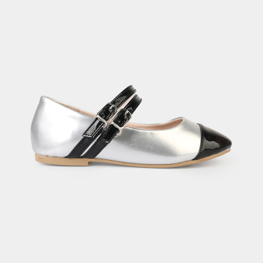 Girls Pumps ZP-161-SILVER