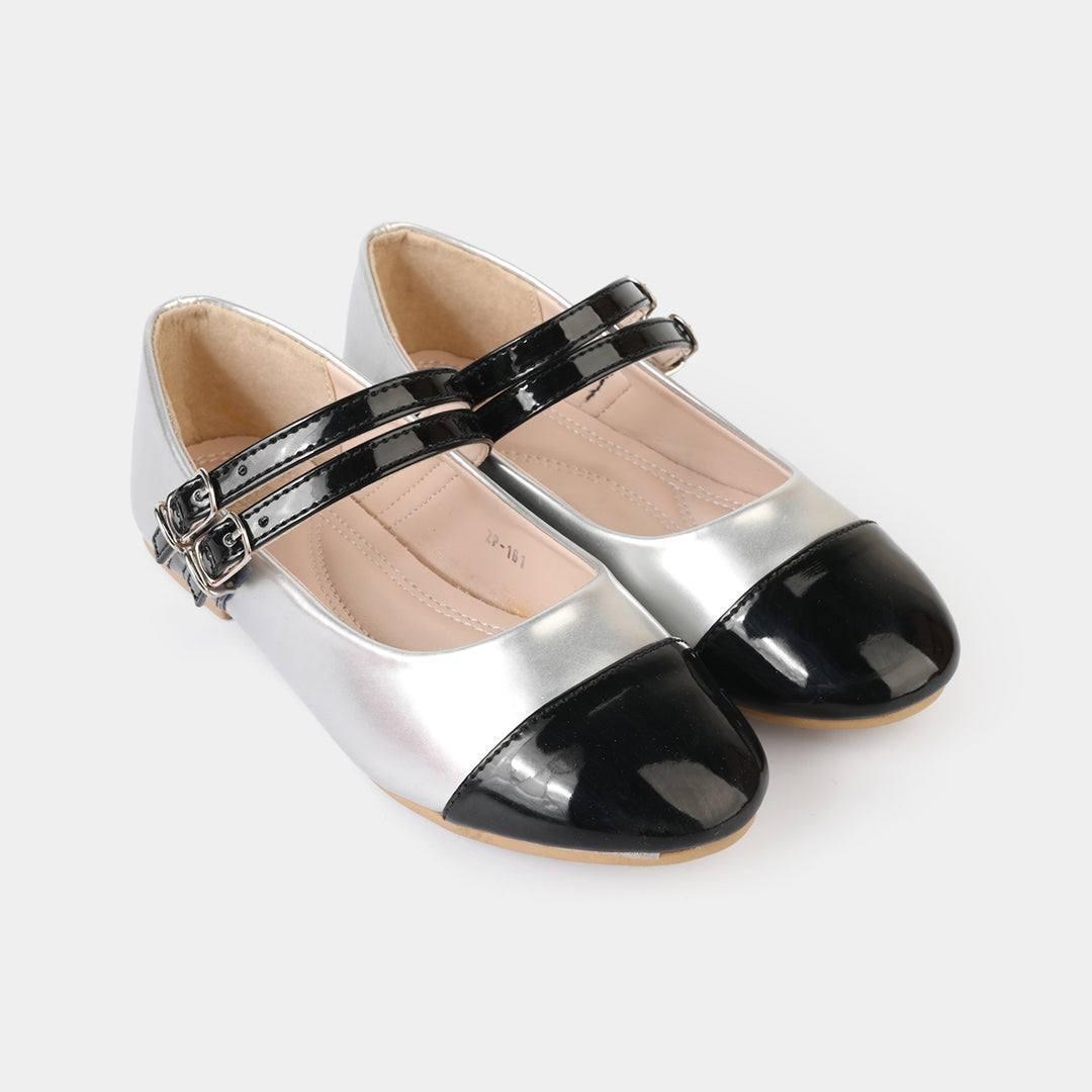 Girls Pumps ZP-161-SILVER