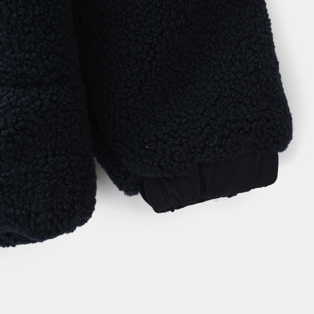 Boys Quilted Jacket (Mountain) - BLUE