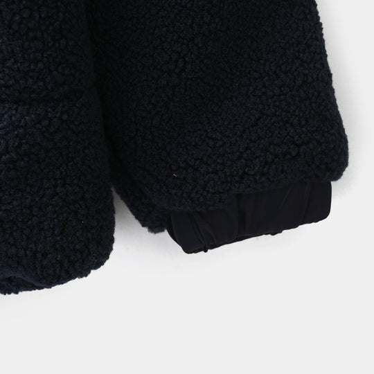 Boys Quilted Jacket (Mountain) - BLUE