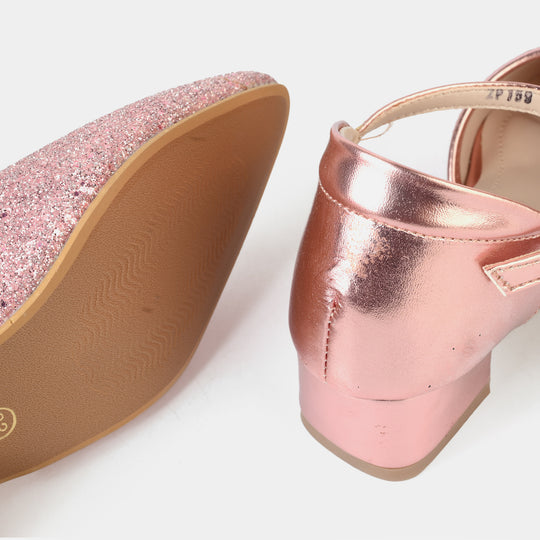 Girls Pumps Heels ZP-159-Pink
