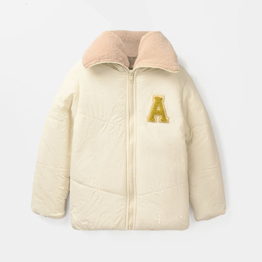Girls Quilted Jacket F/S-Off White