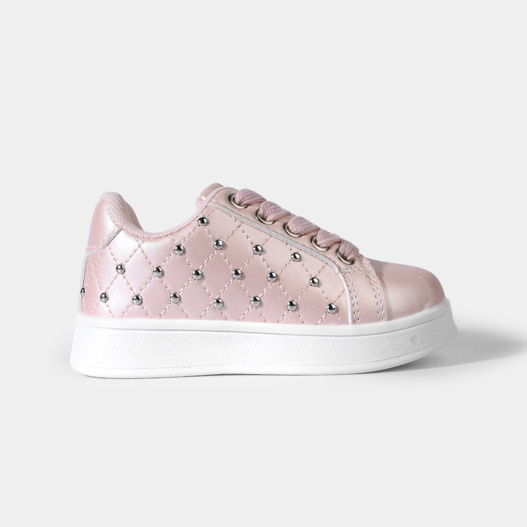 Girls Sneakers 417-12S-Pink.Silver