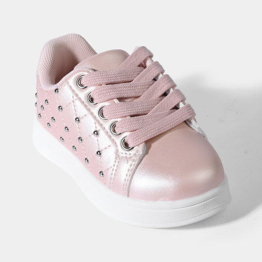 Girls Sneakers 417-12S-Pink.Silver