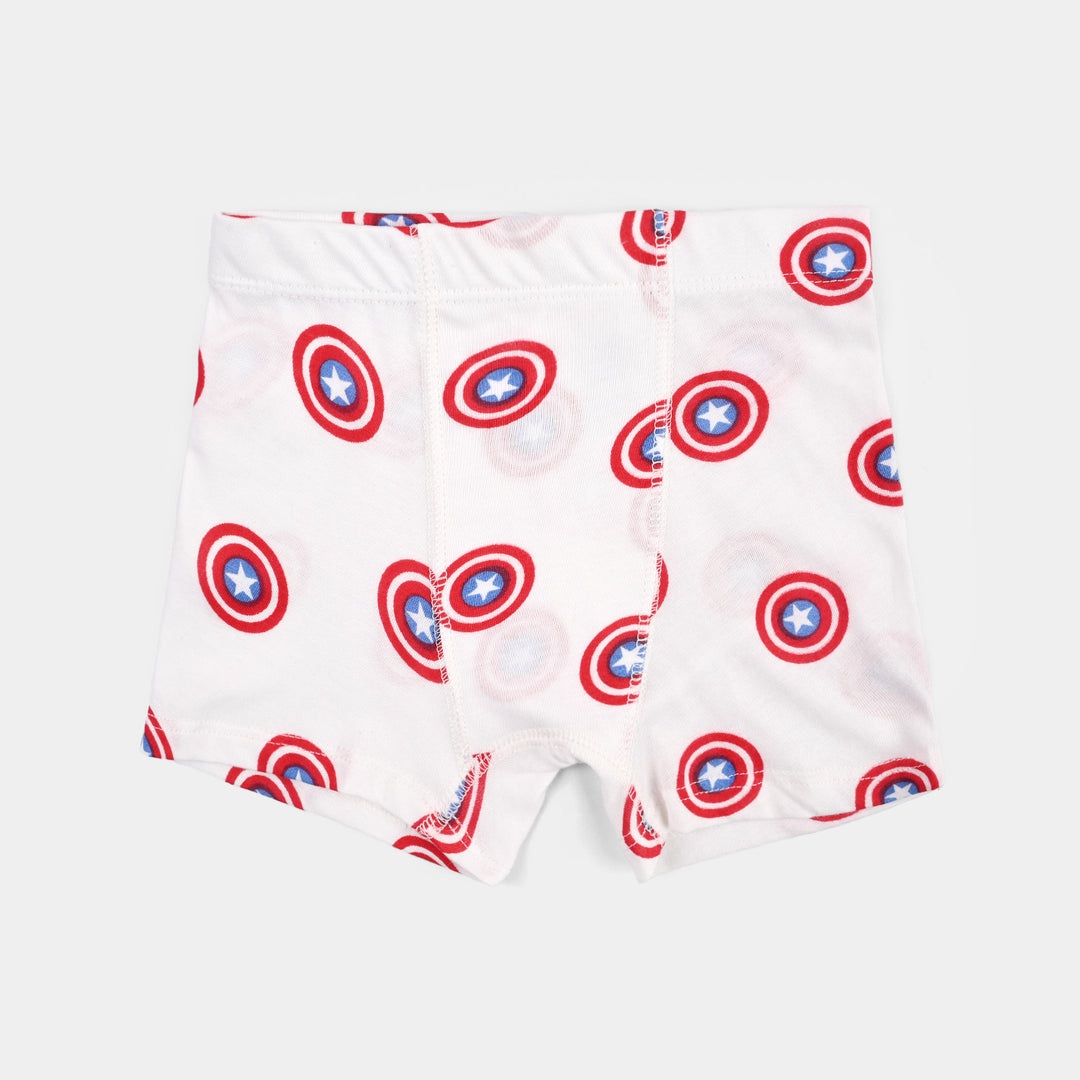 Boys Cotton Jersey Boxer-Super Hero-White