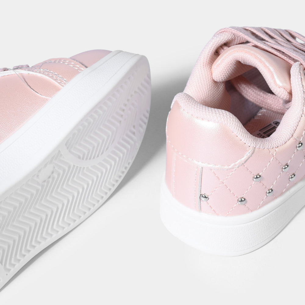 Girls Sneakers 417-12S-Pink.Silver