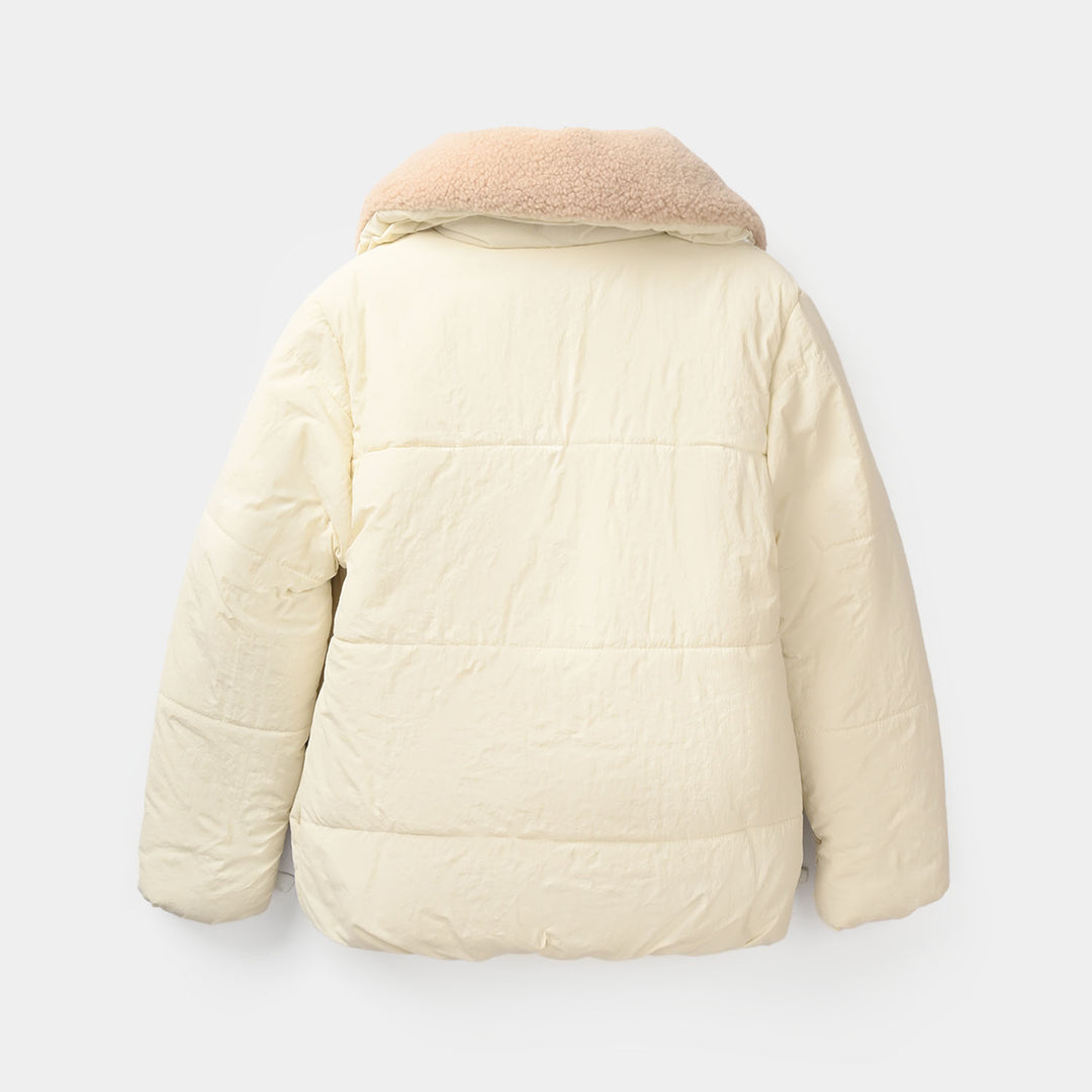 Girls Quilted Jacket F/S-Off White