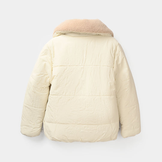 Girls Quilted Jacket F/S-Off White