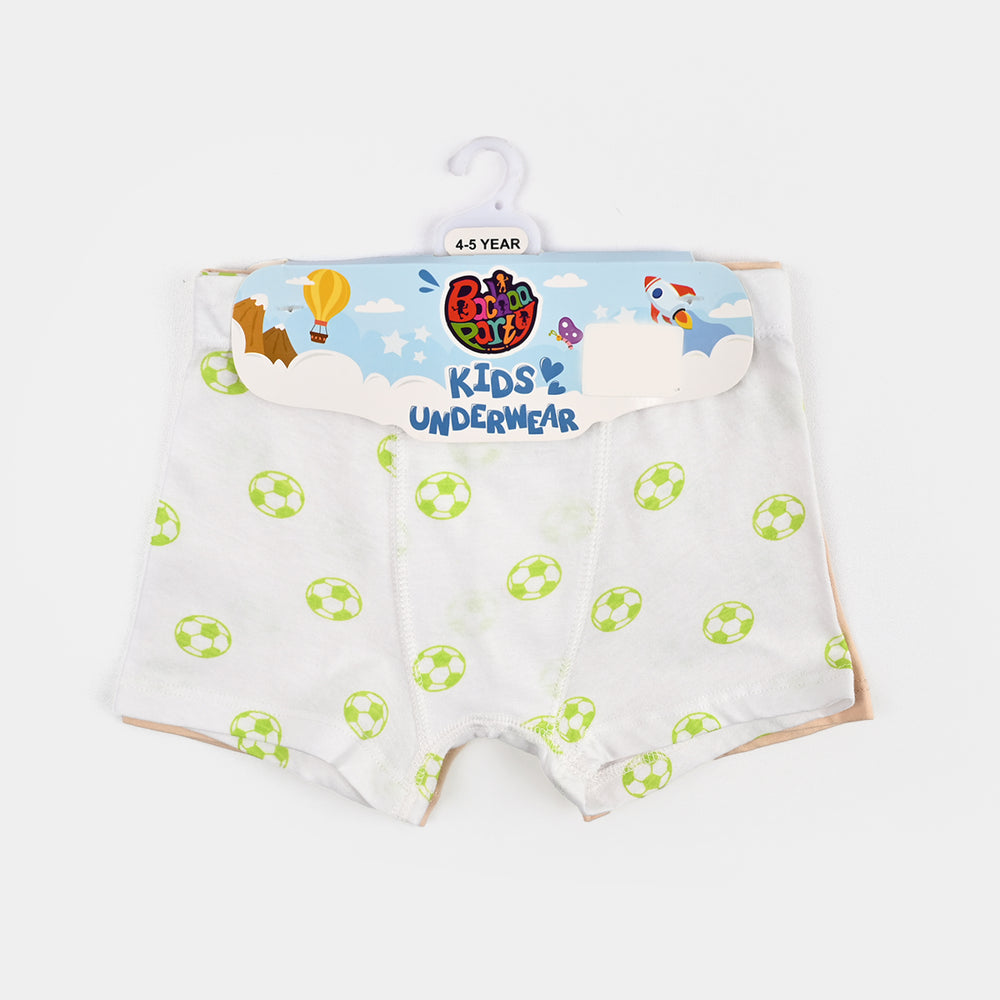 Boys Cotton Jersey  Boxer-Basic & AOP-White.Beige